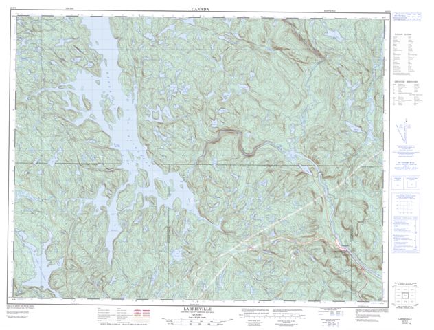 Labrieville Topographic Paper Map 022F05 at 1:50,000 scale