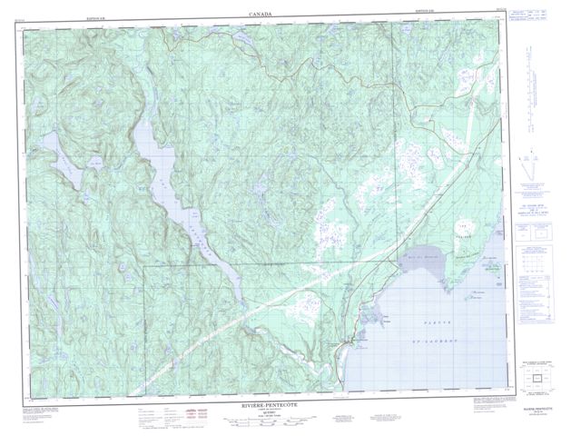 Riviere-Pentecote Topographic Paper Map 022G14 at 1:50,000 scale