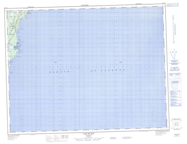 Iles De Mai Topographic Paper Map 022G15 at 1:50,000 scale