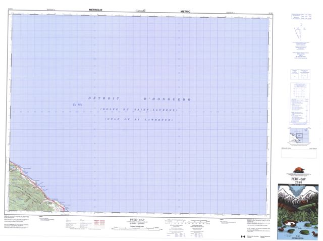 Petit-Cap Topographic Paper Map 022H01 at 1:50,000 scale
