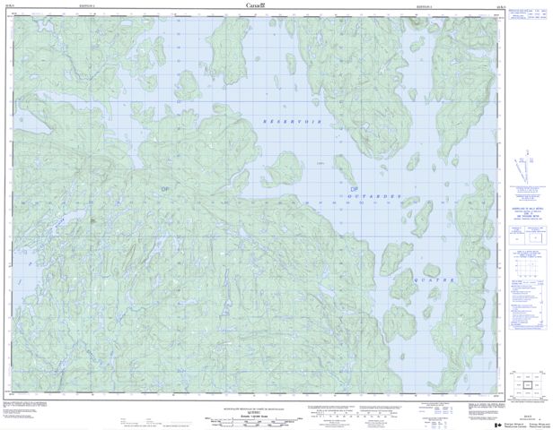  Topographic Paper Map 022K03 at 1:50,000 scale