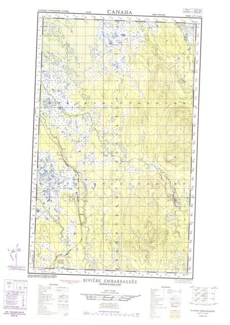 Riviere Embarrassee Topographic Paper Map 023A05E at 1:50,000 scale