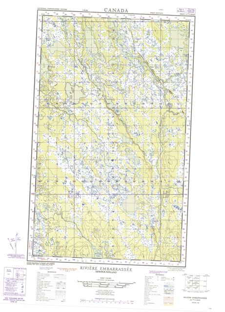 Riviere Embarrassee Topographic Paper Map 023A05W at 1:50,000 scale