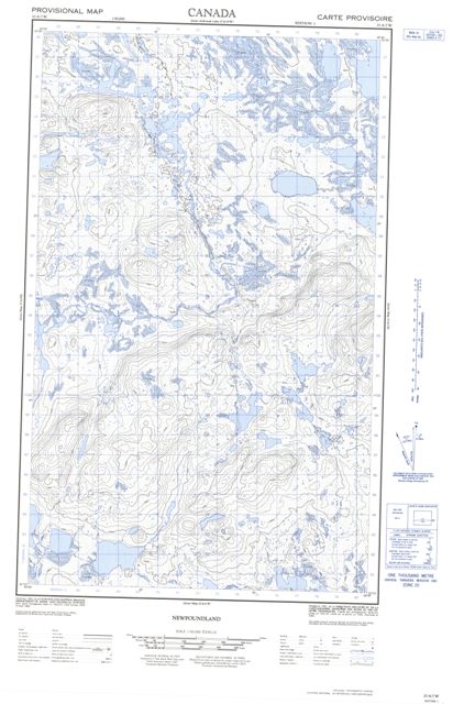 No Title Topographic Paper Map 023A07W at 1:50,000 scale
