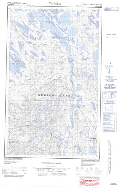 No Title Topographic Paper Map 023A08W at 1:50,000 scale