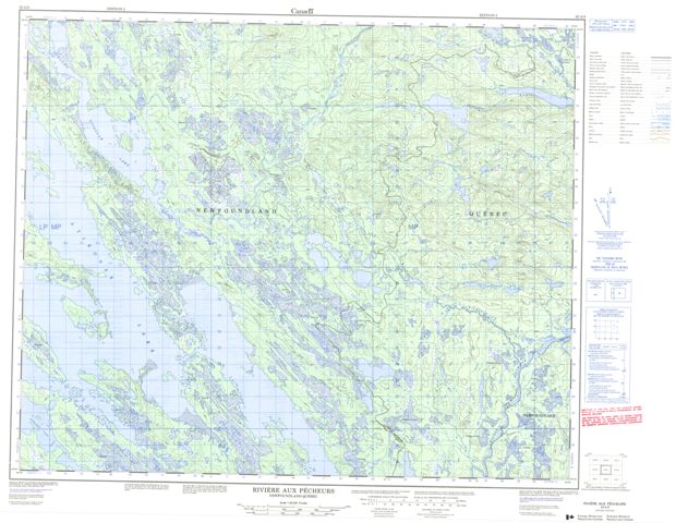 Riviere Aux Pecheurs Topographic Paper Map 023A09 at 1:50,000 scale
