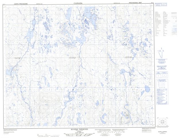 Riviere Themines Topographic Paper Map 023C01 at 1:50,000 scale