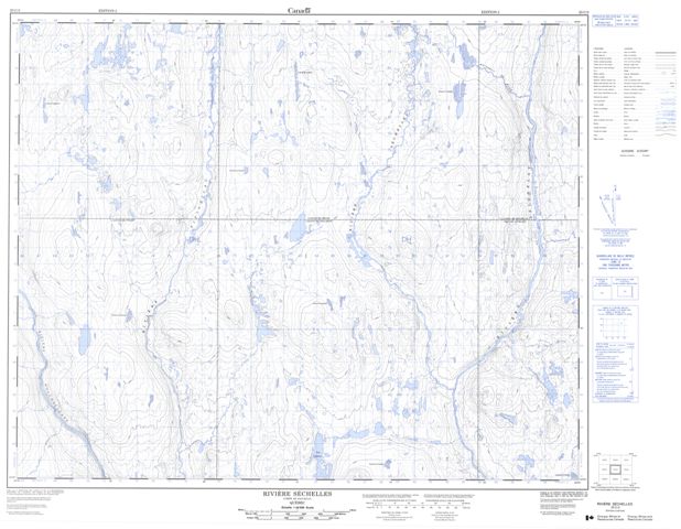 Riviere Sechelles Topographic Paper Map 023C03 at 1:50,000 scale