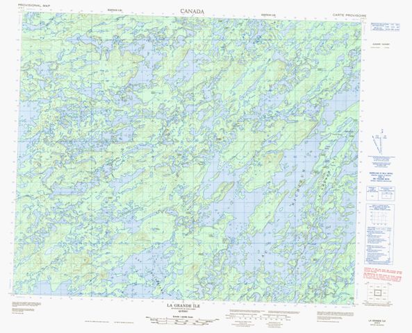 La Grande Ile Topographic Paper Map 023E03 at 1:50,000 scale