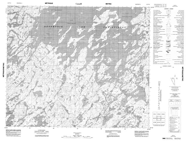  Topographic Paper Map 023F13 at 1:50,000 scale