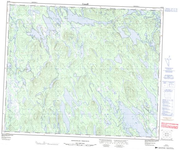 No Title Topographic Paper Map 023H04 at 1:50,000 scale