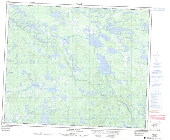 Cissy Lake Topographic Paper Map 023H05 at 1:50,000 scale