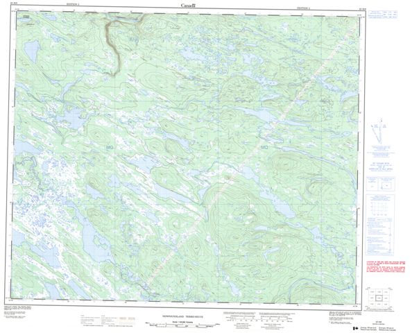 No Title Topographic Paper Map 023H08 at 1:50,000 scale
