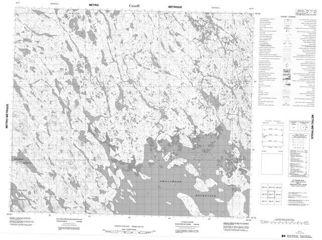 No Title Topographic Paper Map 023I07 at 1:50,000 scale