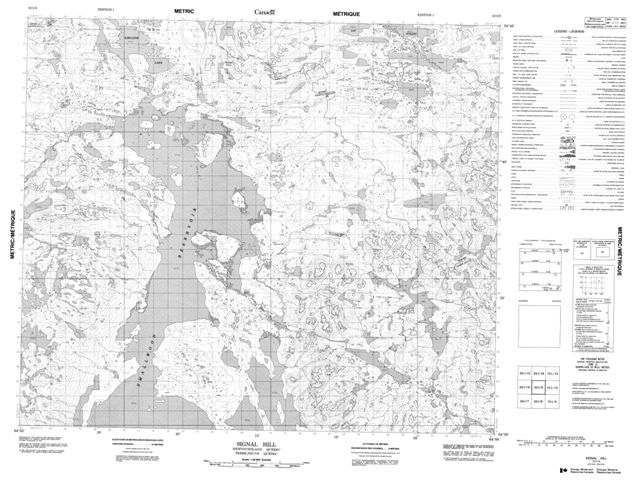 Signal Hill Topographic Paper Map 023I09 at 1:50,000 scale