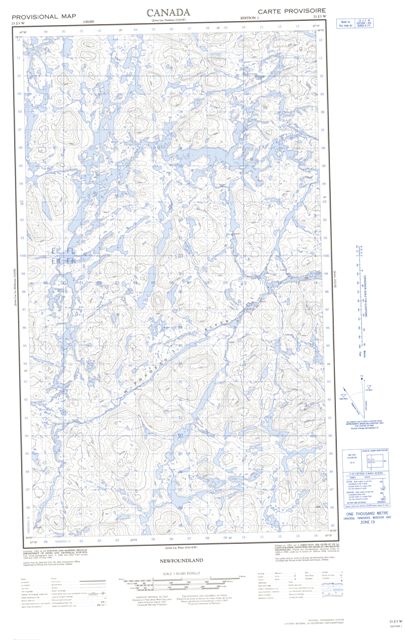 No Title Topographic Paper Map 023J03W at 1:50,000 scale