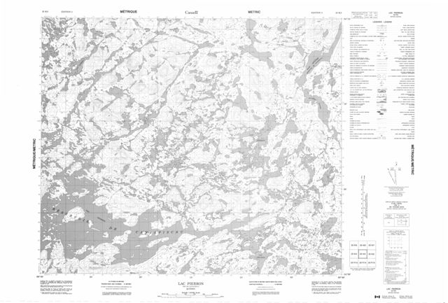 Lac Pierron Topographic Paper Map 023K03 at 1:50,000 scale
