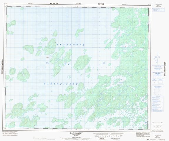 Lac Salvert Topographic Paper Map 023K05 at 1:50,000 scale