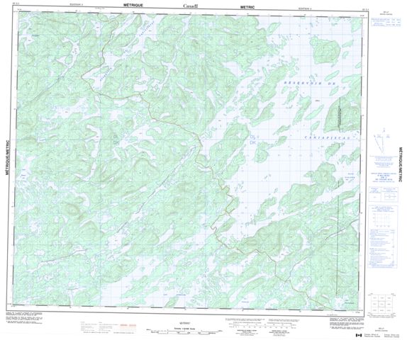  Topographic Paper Map 023L01 at 1:50,000 scale