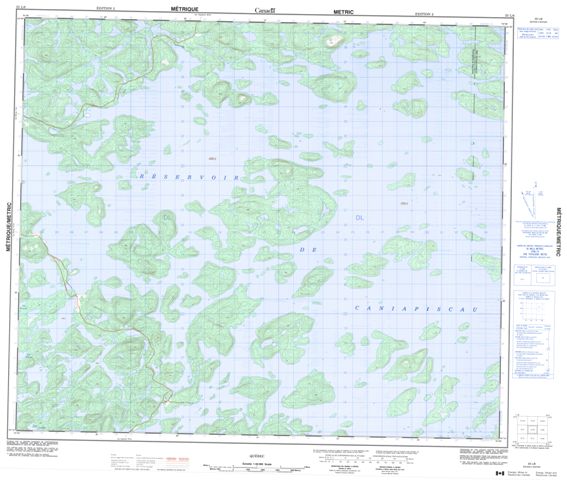  Topographic Paper Map 023L08 at 1:50,000 scale
