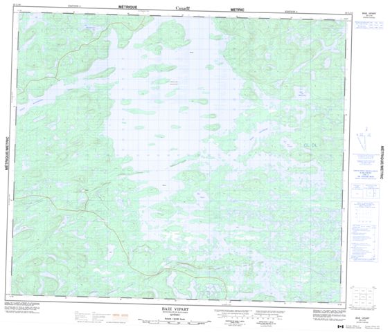 Baie Vipart Topographic Paper Map 023L10 at 1:50,000 scale