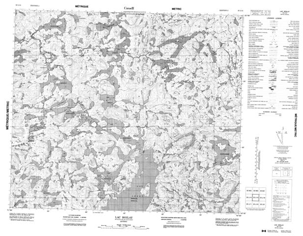Lac Boilay Topographic Paper Map 023L15 at 1:50,000 scale