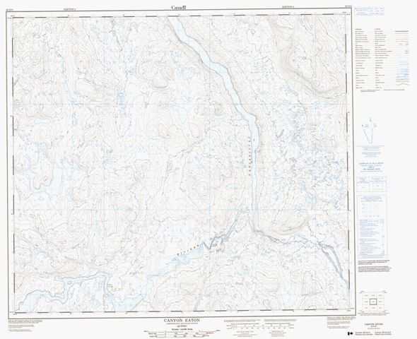 Canyon Eaton Topographic Paper Map 023N09 at 1:50,000 scale