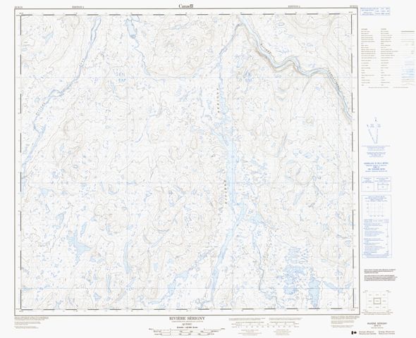Riviere Serigny Topographic Paper Map 023N15 at 1:50,000 scale