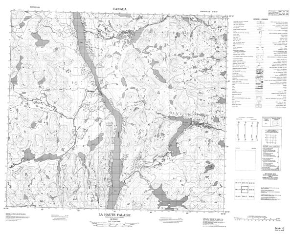 La Haute Falaise Topographic Paper Map 024A10 at 1:50,000 scale