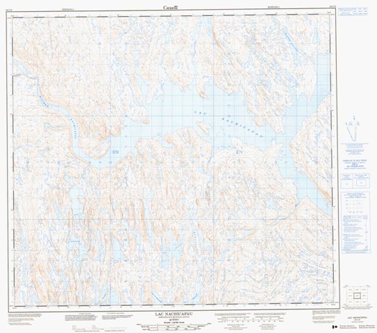 Lac Nachicapau Topographic Paper Map 024C09 at 1:50,000 scale