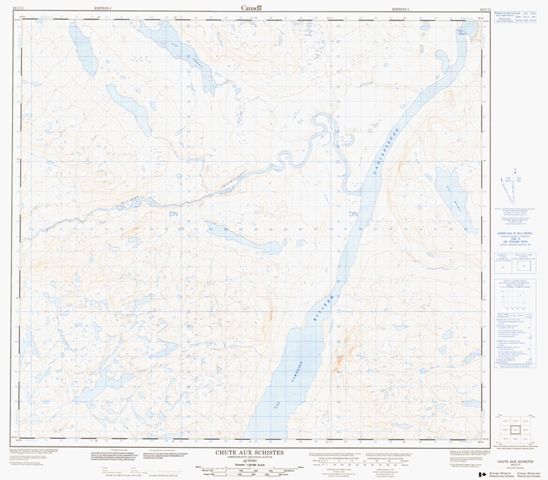 Chute Aux Schistes Topographic Paper Map 024C11 at 1:50,000 scale