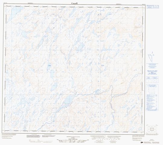  Topographic Paper Map 024C12 at 1:50,000 scale