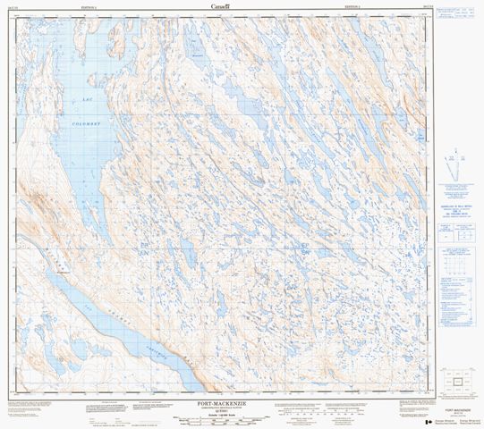 Fort-Mackenzie Topographic Paper Map 024C15 at 1:50,000 scale