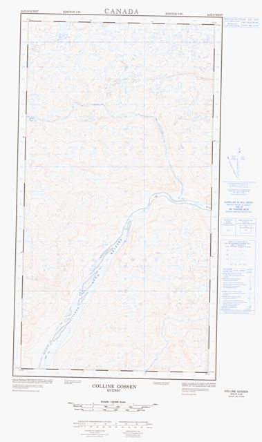 Colline Gossen Topographic Paper Map 024E09W at 1:50,000 scale