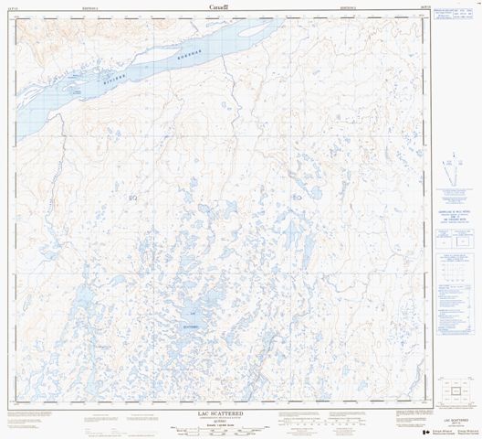 Lac Scattered Topographic Paper Map 024F15 at 1:50,000 scale