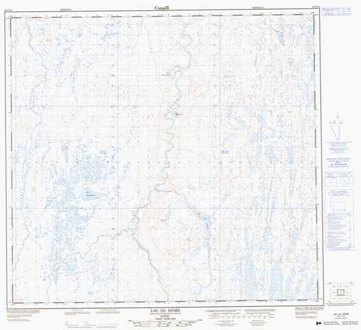 Lac Du Dome Topographic Paper Map 024F16 at 1:50,000 scale