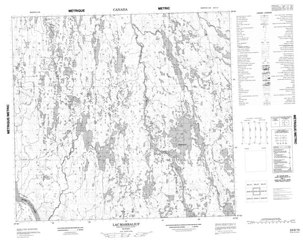 Lac Marraliup Topographic Paper Map 024G14 at 1:50,000 scale