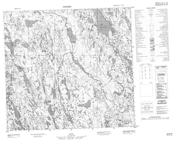  Topographic Paper Map 024G15 at 1:50,000 scale