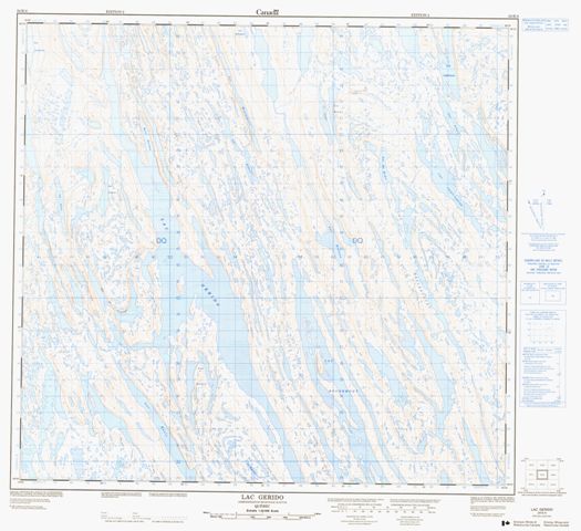 Lac Gerido Topographic Paper Map 024K04 at 1:50,000 scale