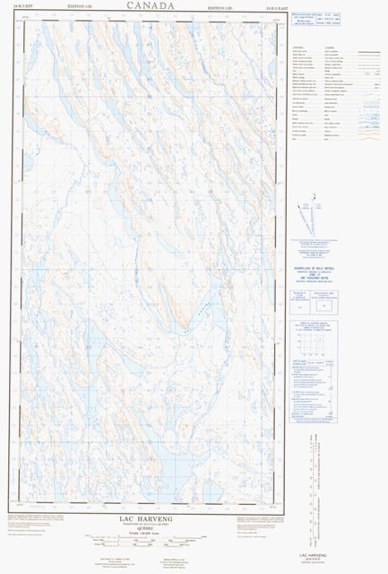 Lac Harveng Topographic Paper Map 024K05E at 1:50,000 scale