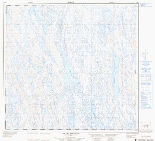 Lac De Freneuse Topographic Paper Map 024K06 at 1:50,000 scale