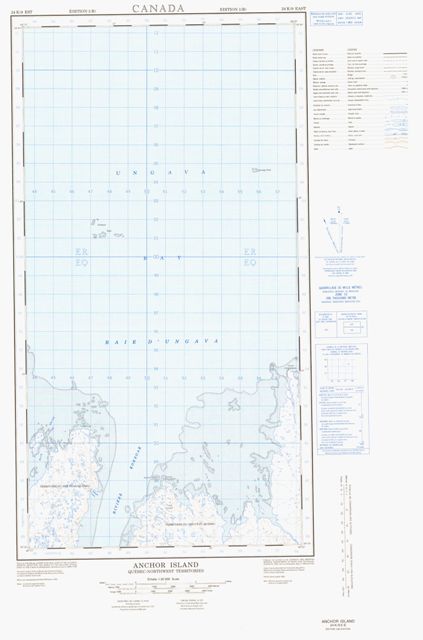Anchor Island Topographic Paper Map 024K09E at 1:50,000 scale