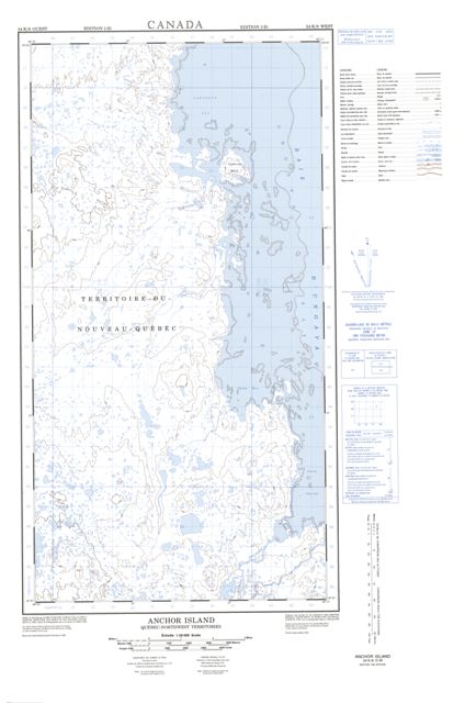 Anchor Island Topographic Paper Map 024K09W at 1:50,000 scale