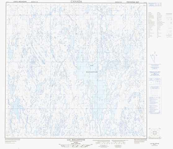 Lac Ballantyne Topographic Paper Map 024K11 at 1:50,000 scale