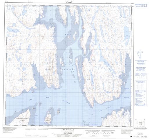 Lac Lucille Topographic Paper Map 024K13 at 1:50,000 scale