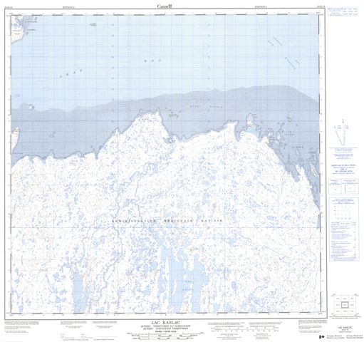 Lac Kaslac Topographic Paper Map 024K15 at 1:50,000 scale