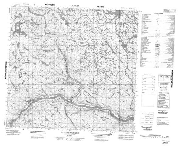 Riviere Cohade Topographic Paper Map 024L05 at 1:50,000 scale