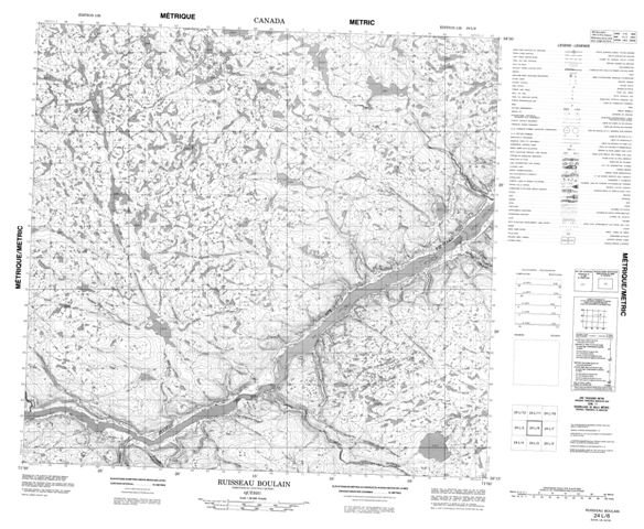 Ruisseau Boulain Topographic Paper Map 024L06 at 1:50,000 scale
