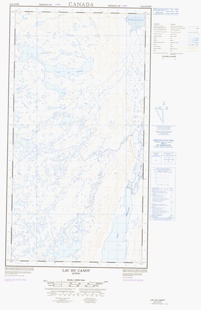 Lac Du Canot Topographic Paper Map 024L09E at 1:50,000 scale