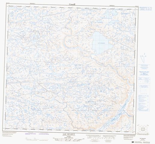 Lac Dulhut Topographic Paper Map 024L10 at 1:50,000 scale